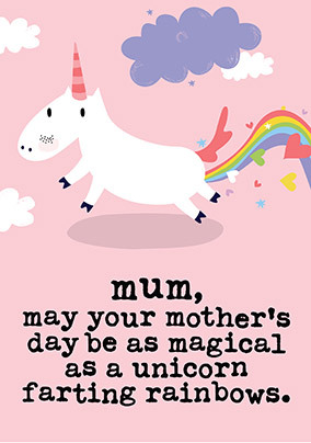 Magical  Unicorns Mothers Day Card