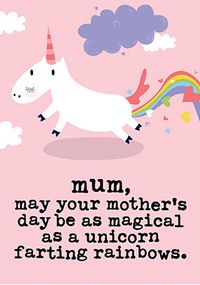 Magical  Unicorns Mother's Day Card