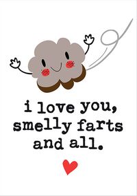 Tap to view Smelly Farts and All Valentine's Day Card
