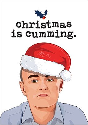 Christmas is Cumming Spoof Card