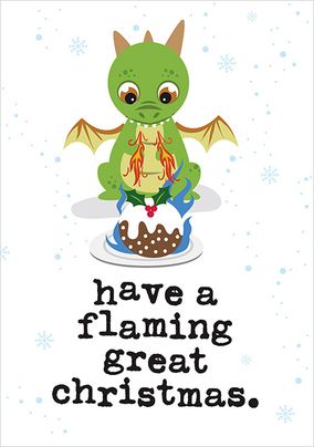 Flaming Great Christmas Card