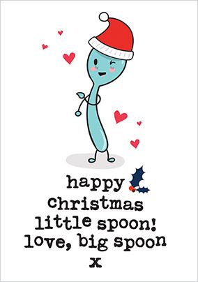 Happy Christmas Spoon Card