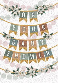Tap to view On your Baby Shower Bunting Card