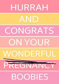 Hurrah and Congrats New Baby Card