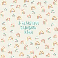 Tap to view Beautiful Rainbow New Baby Card