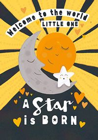 A Star is Born Cute New Baby Card