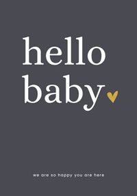 Tap to view Hello Baby New Baby Card