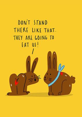 Going To Eat Us Funny Easter Card