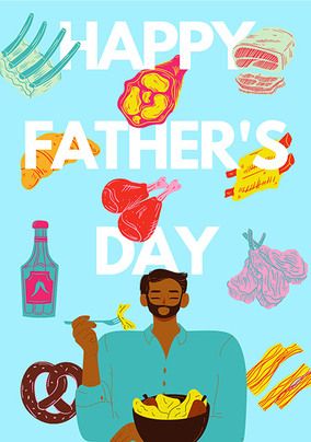 Happy Father's Day Foods Card