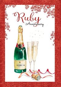 Ruby Wedding Anniversary Card