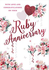 Congrats on Your Ruby Anniversary Card