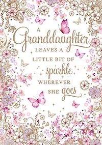 Tap to view Granddaughter Sparkle Card