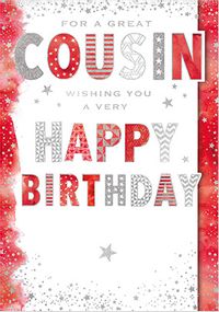 Tap to view Great Cousin Happy Birthday Card
