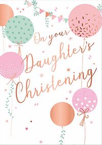 On Your Daughter's Christening Card