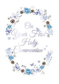 Tap to view First Holy Communion Blue Card