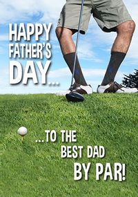 Tap to view Best Dad By Par Father's Day Card