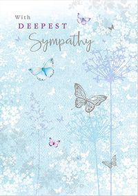 Deepest Sympathy Butterflies Card