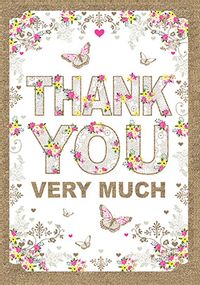 Tap to view Thank You Very Much Floral Card