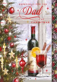 Tap to view Dad at Christmas Mulled Wine Christmas Card