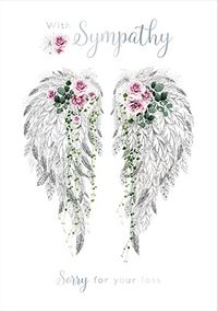 With Sympathy Wings Card