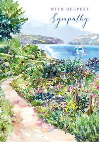 Tap to view With Deepest Sympathy Watercolour Card