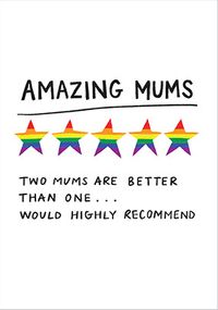 Tap to view Amazing Mums Review Card