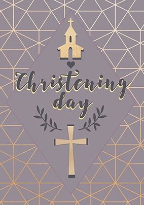 Christening Day Card