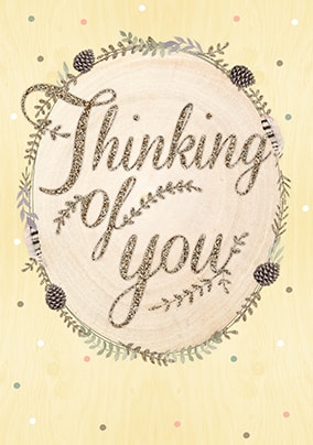 thinking of you sympathy card wood wonderland funky pigeon