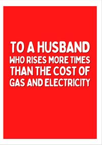 Rising Husband Birthday Card