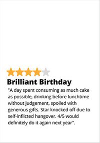 Tap to view Review Brilliant Birthday Card