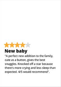 Tap to view New Baby Review Card