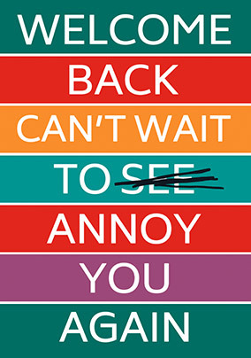 ZDISC - Can't Wait to Annoy You Card | Funky Pigeon ZDISC - Can't Wait to Annoy You Card | Funky Pigeon