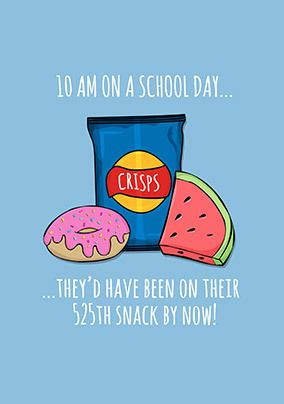Back to School and Lots of Snacks Card