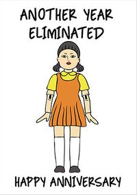 Eliminated Anniversary Card
