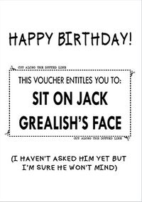 Tap to view This Voucher entitles You To Birthday Card
