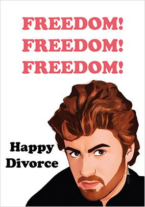 Freedom Happy Divorce Card