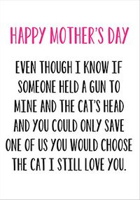 Tap to view Choose The Cat Mother's Day Card