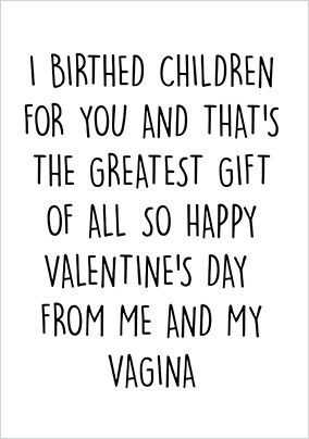 Birthed Children for You Valentine's Day Card