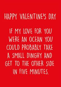 Tap to view If My Lover Were an Ocean Valentine's Day Card