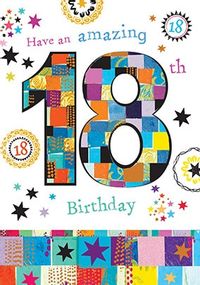 Tap to view Amazing 18th Birthday Card - Mosaic