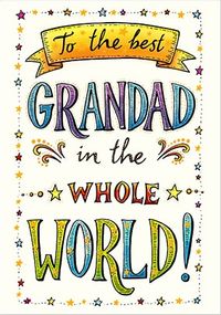 Best Grandad In The Whole World Birthday Card
