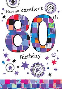 Excellent 80th Birthday Card