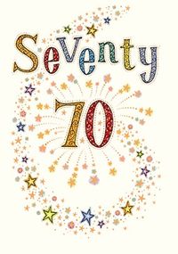 Tap to view 70th Birthday Card - Neapolitan