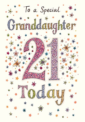 Special Granddaughter 21st Birthday Card - Neapolitan | Funky Pigeon