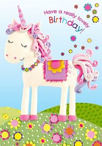 Have A Lovely Birthday Unicorn Card