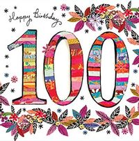 100th Birthday Card - Artisan