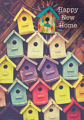 Top Birdhouse New Home Card - A5 - By Funky Pigeon