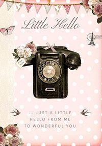 A Little Hello Greeting Card