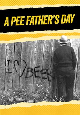 A Pee Father's Day Card