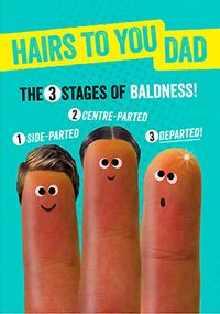 Tap to view Hairs to You Dad Card